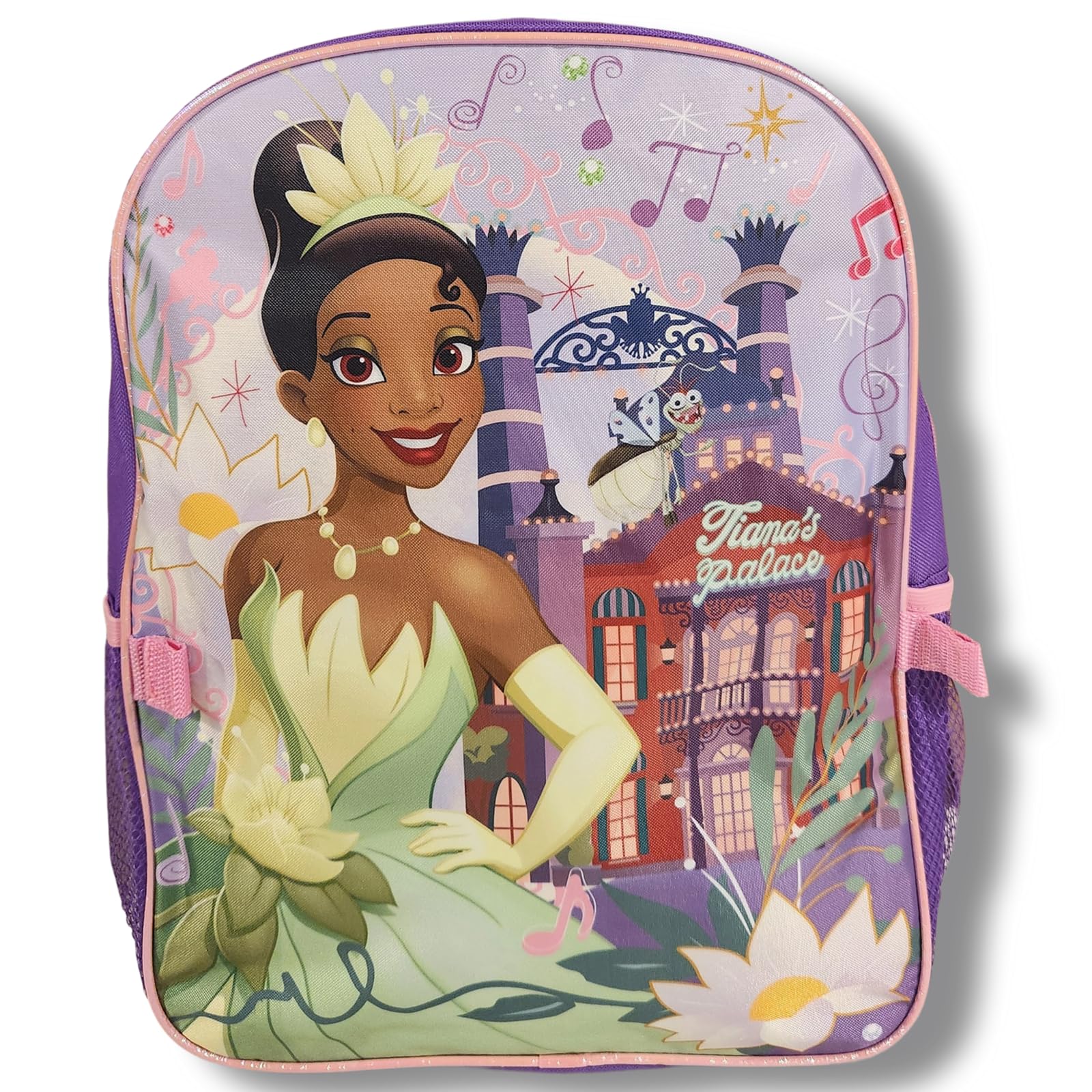 Ruz Princess Tiana Girl's 16" Backpack With Detachable Lunch Box Set