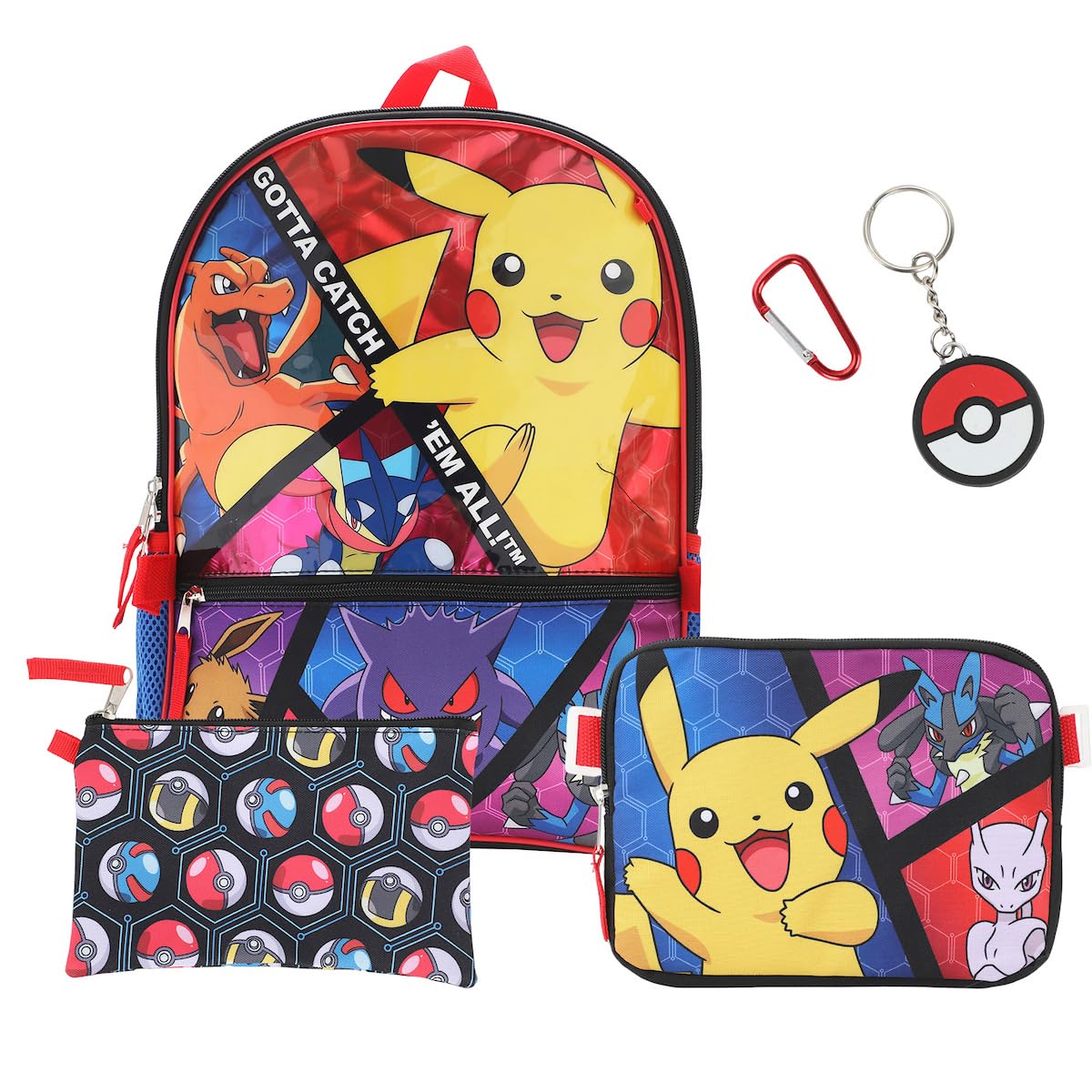 BIOWORLD Kids Youth Five-Piece Backpack Set (Little Kid/Big Kid)