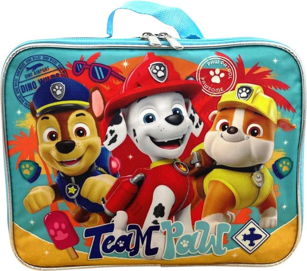 Ruz Paw Patrol Boy's 16 Inch Backpack With Removable Matching Lunch Box Set