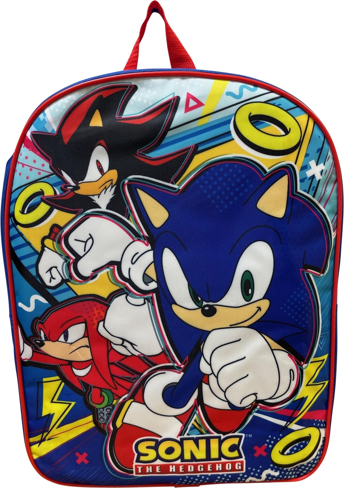 Ruz Sonic The Hedgehog Kid's Licensed 15 Inch School Backpack