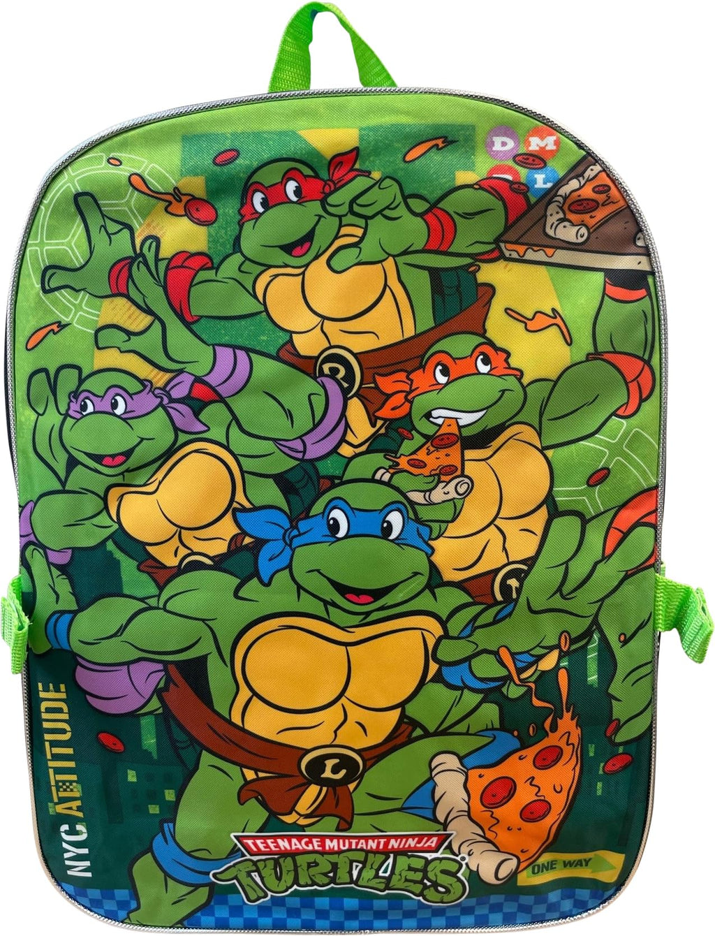 Ruz Teenage Mutant Ninja Turtles Kid's 16 Inch Backpack With Removable Lunch Box Set