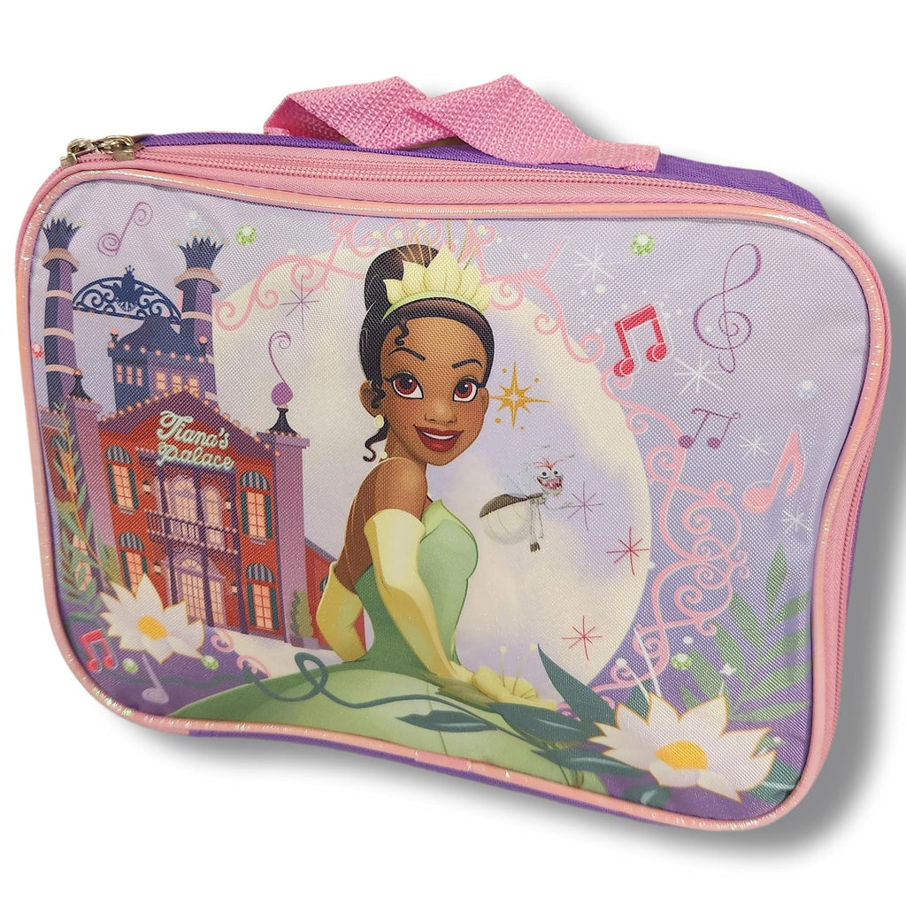 Ruz Princess Tiana Girl's 16" Backpack With Detachable Lunch Box Set