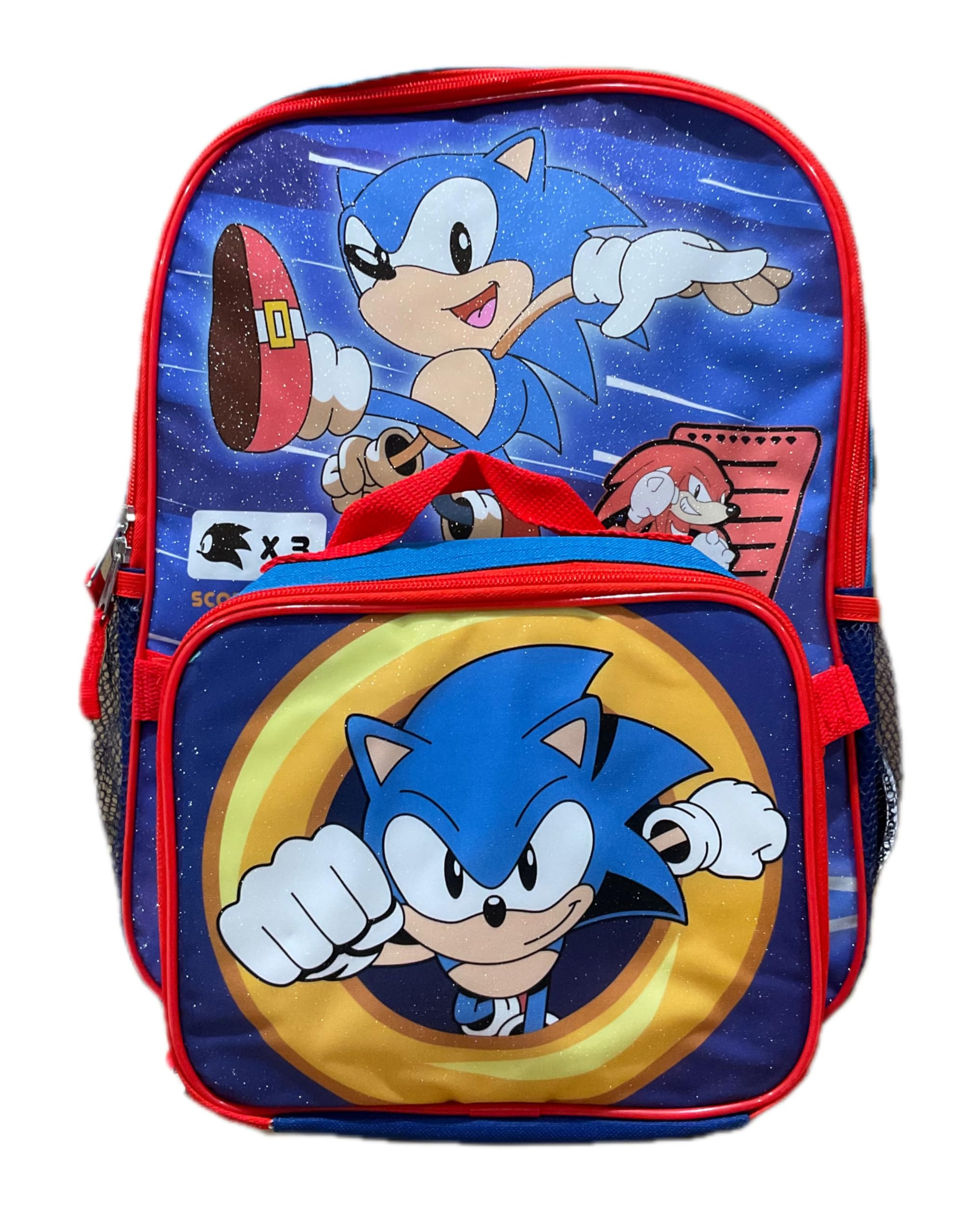 Accessory Innovations Full Size 16 Inch Backpack with Detachable Lunch Box