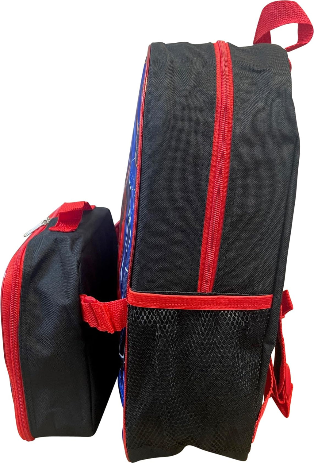Ruz Spiderman Boy's 16 Inch Backpack With Removable Matching Lunch Box Set