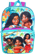 Ruz Moana Girl's 16 Inch Backpack With Removable Matching Lunch Box Set