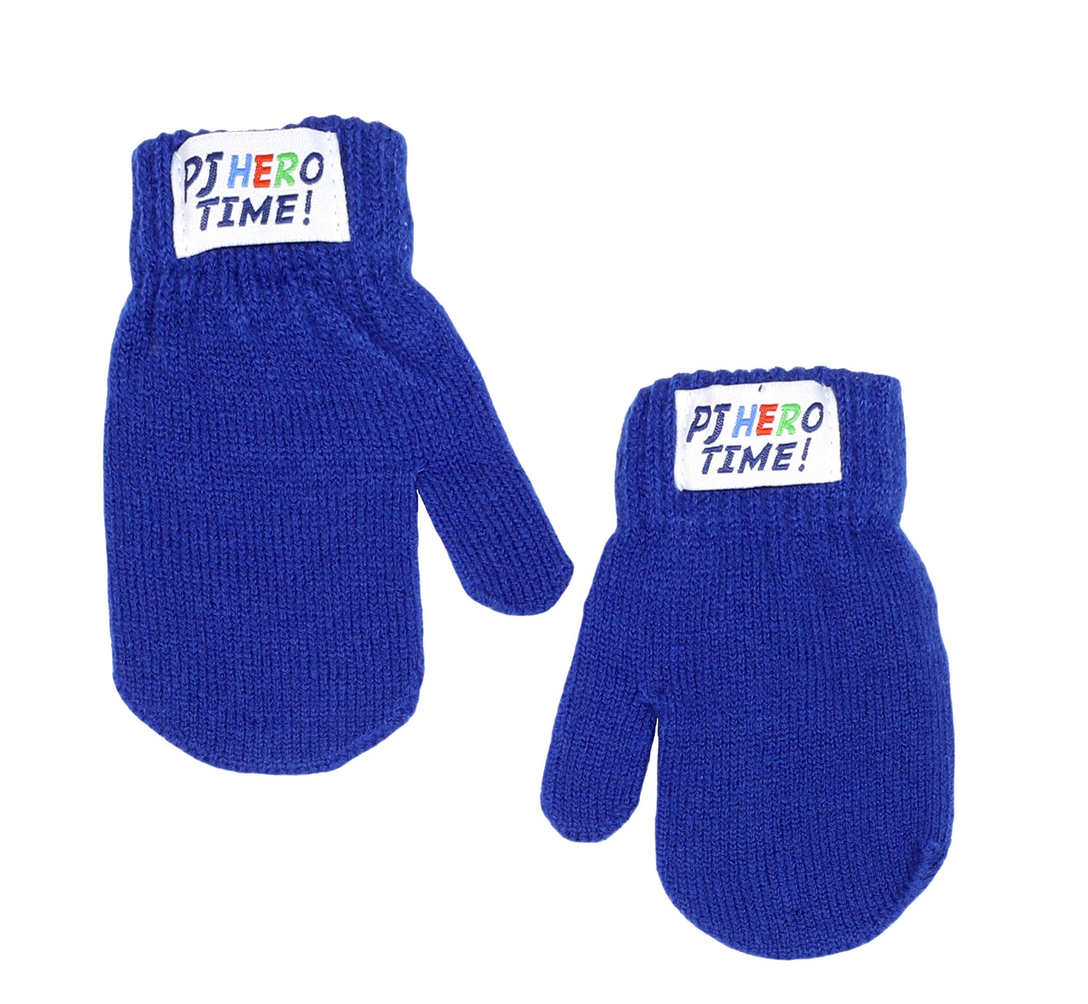 PJ Masks Toddler Boy's Embroidered Winter Hat and Mittens Set, 2-4T, Blue