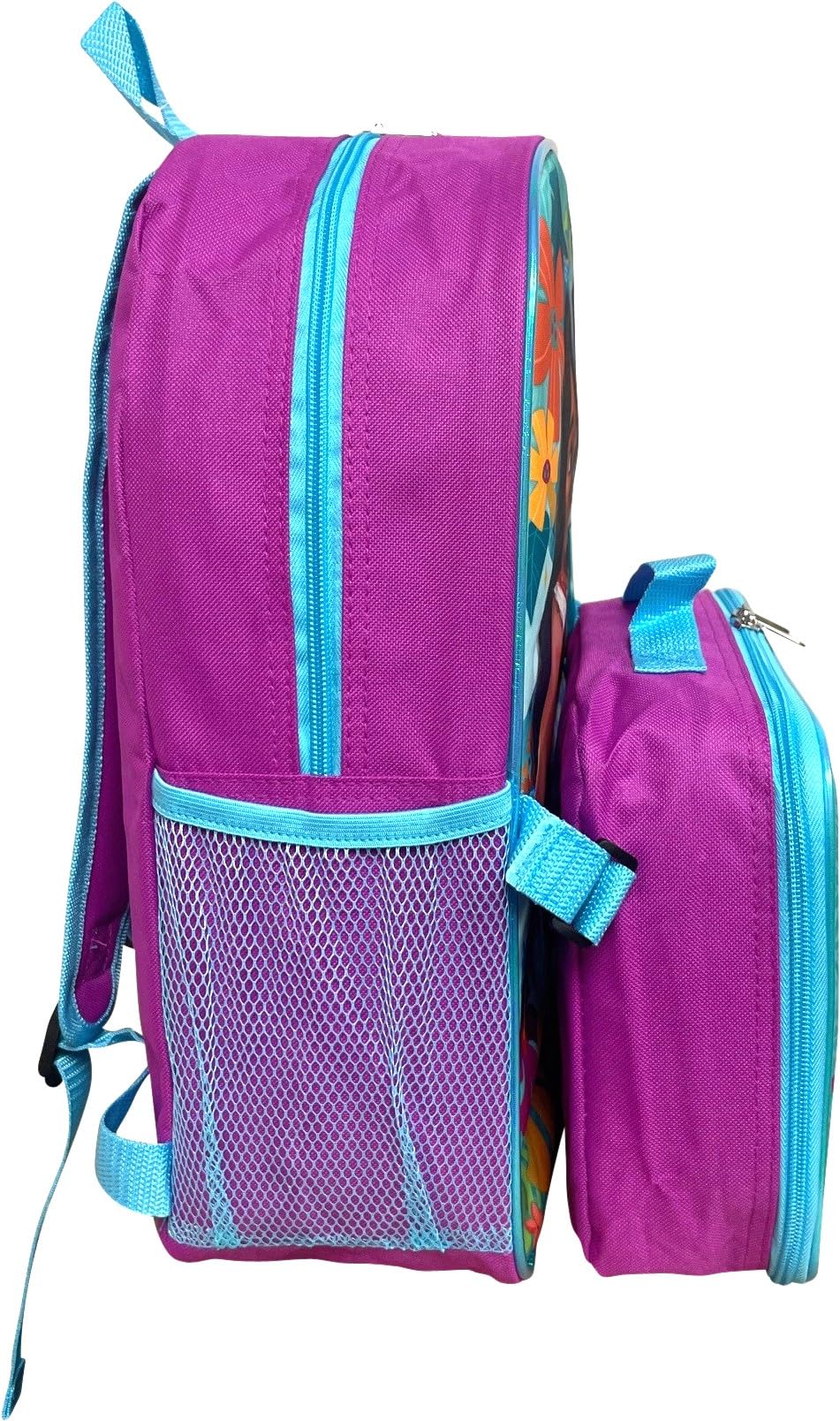 Ruz Moana Girl's 16 Inch Backpack With Removable Matching Lunch Box Set