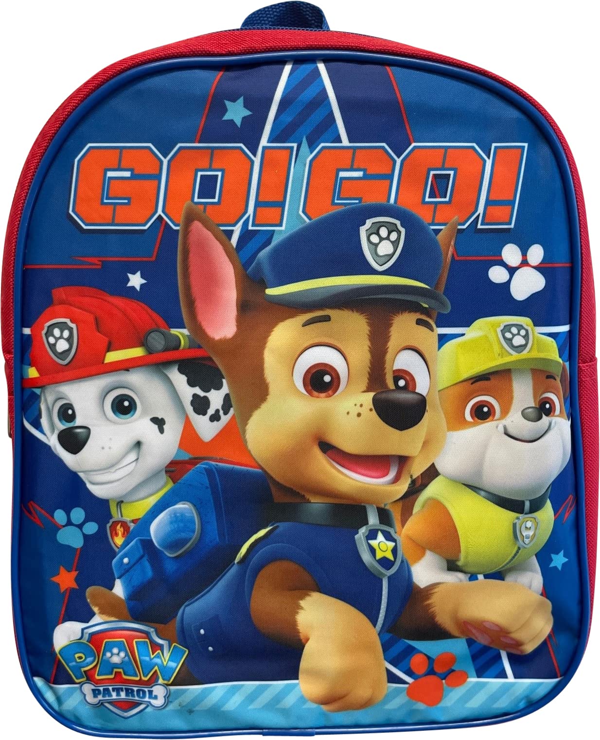 Ruz Paw Patrol Toddle Boy 12 Inch Mini Backpack (Red-Blue)