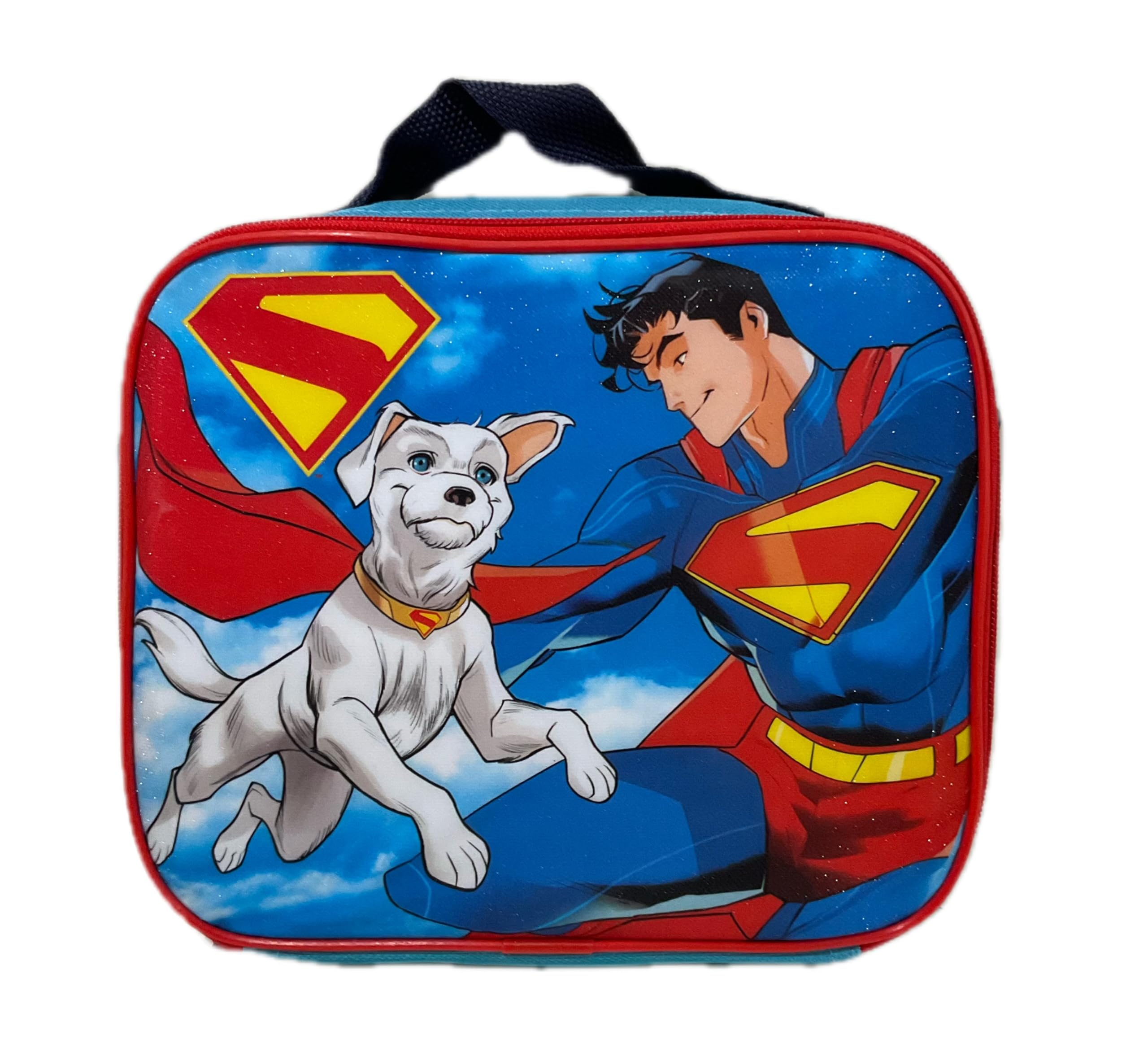 AI ACCESSORY INNOVATIONS Superman Full Size 16 Inch Superhero Backpack with Detachable Lunch Box