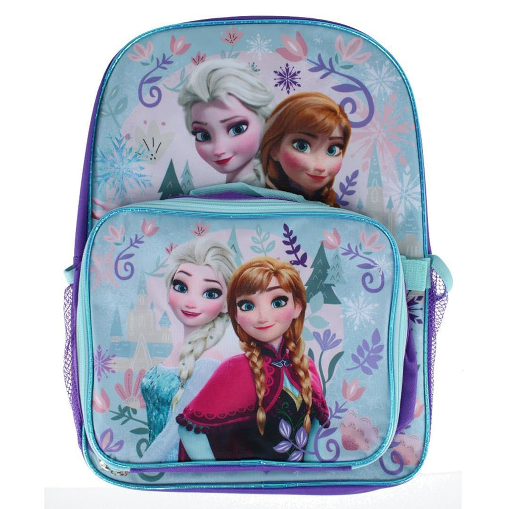 Ruz Disney Frozen Elsa and Anna Backpack and Lunchbox Set