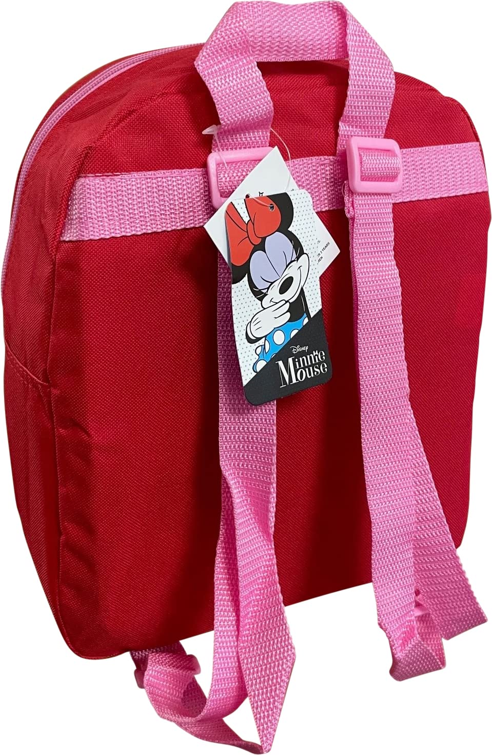 Ruz Minnie Mouse Toddler Girl 12 Inch Mini Backpack (Red-Pink)