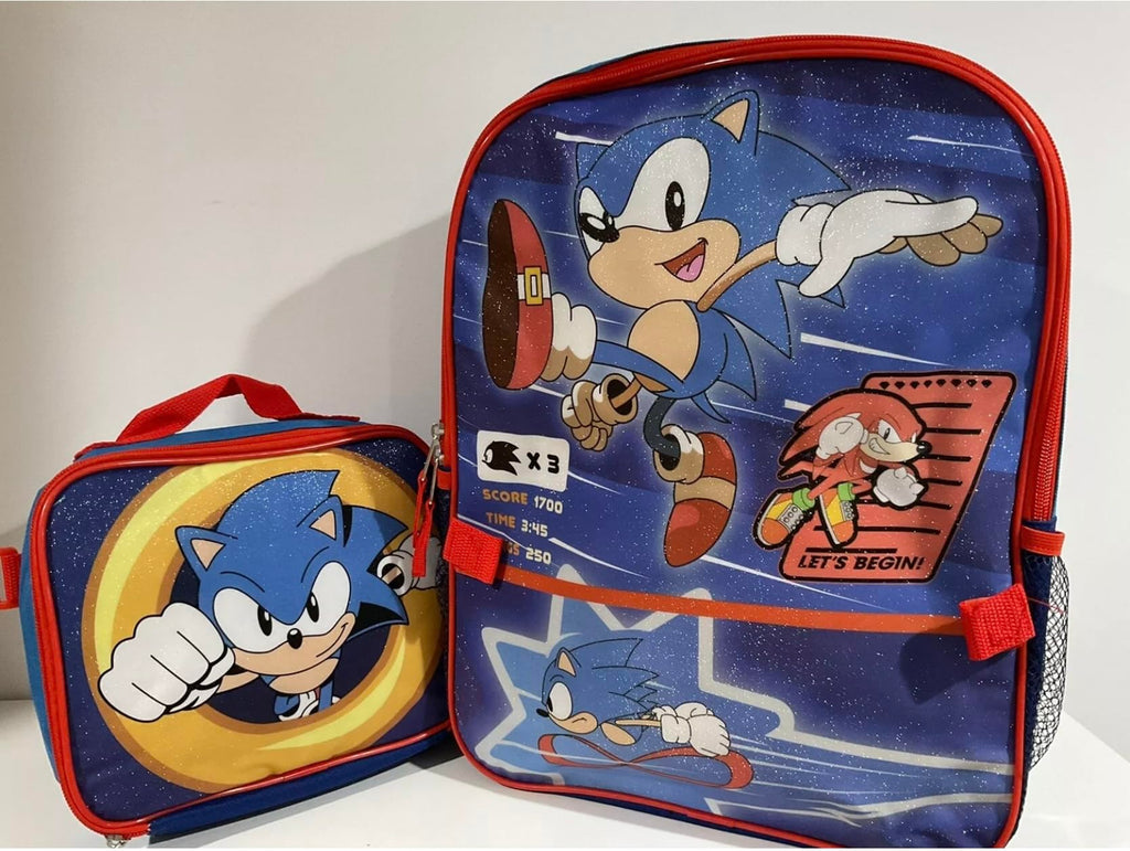 Accessory Innovations Full Size 16 Inch Backpack with Detachable Lunch Box