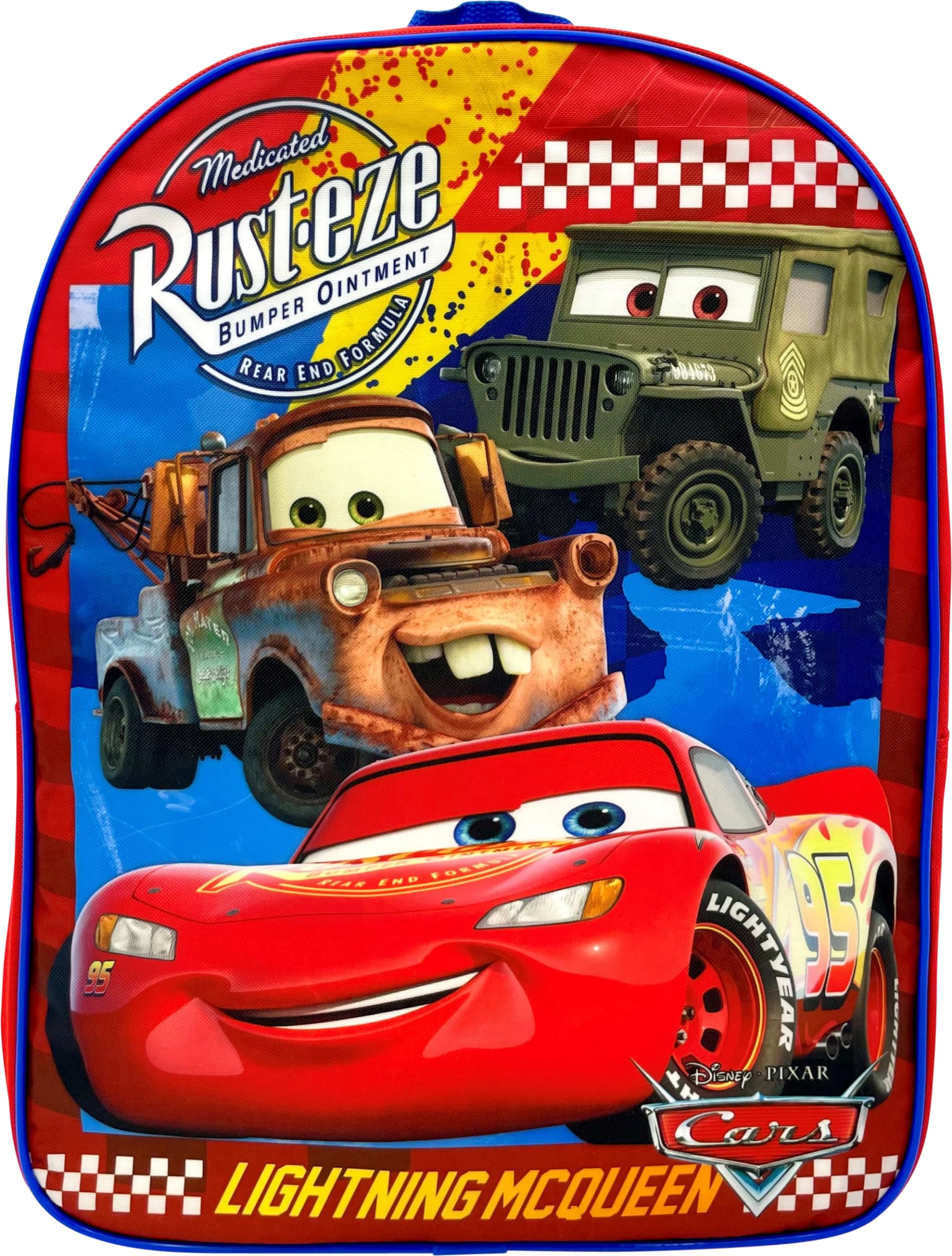 Ruz Cars Lightning McQueen Kid's 15" School Backpack