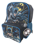 AI ACCESSORY INNOVATIONS Batman Full Size 16 Inch Backpack with Detachable Lunch Box