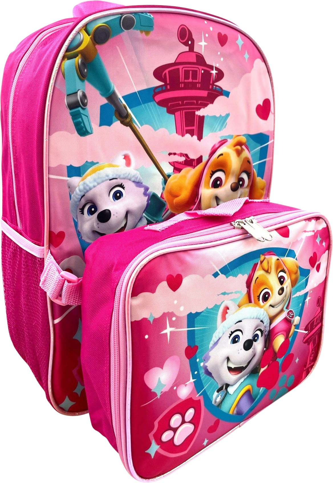 Group Ruz Nickelodeon Girl Paw Patrol 16" Backpack With Detachable Matching Lunch Box