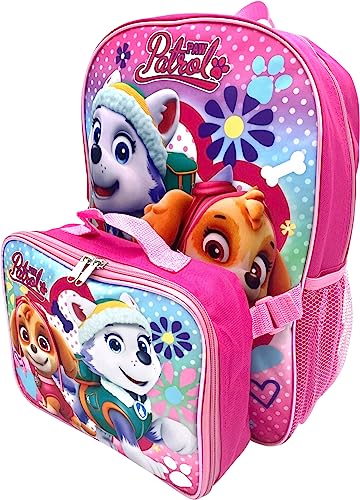 Group Ruz Nickelodeon Girl Paw Patrol 16" Backpack With Detachable Matching Lunch Box