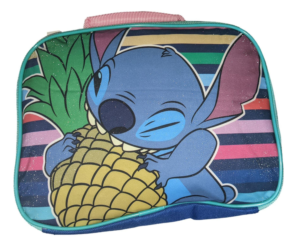 Disney Stitch 16 Inch School Backpack With Removable Lunch Box Set
