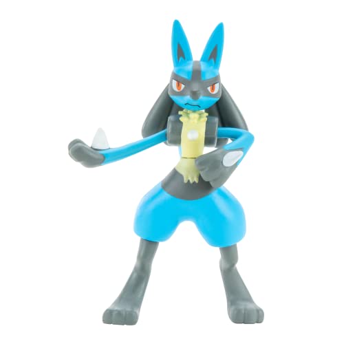 Pokemon Characters Set 8 Pack Pokemon Games Garchomp, Pikachu, Eevee, Lucario, Riolu, Munchlax, Glaceon & Leafeon - Figurine Toys