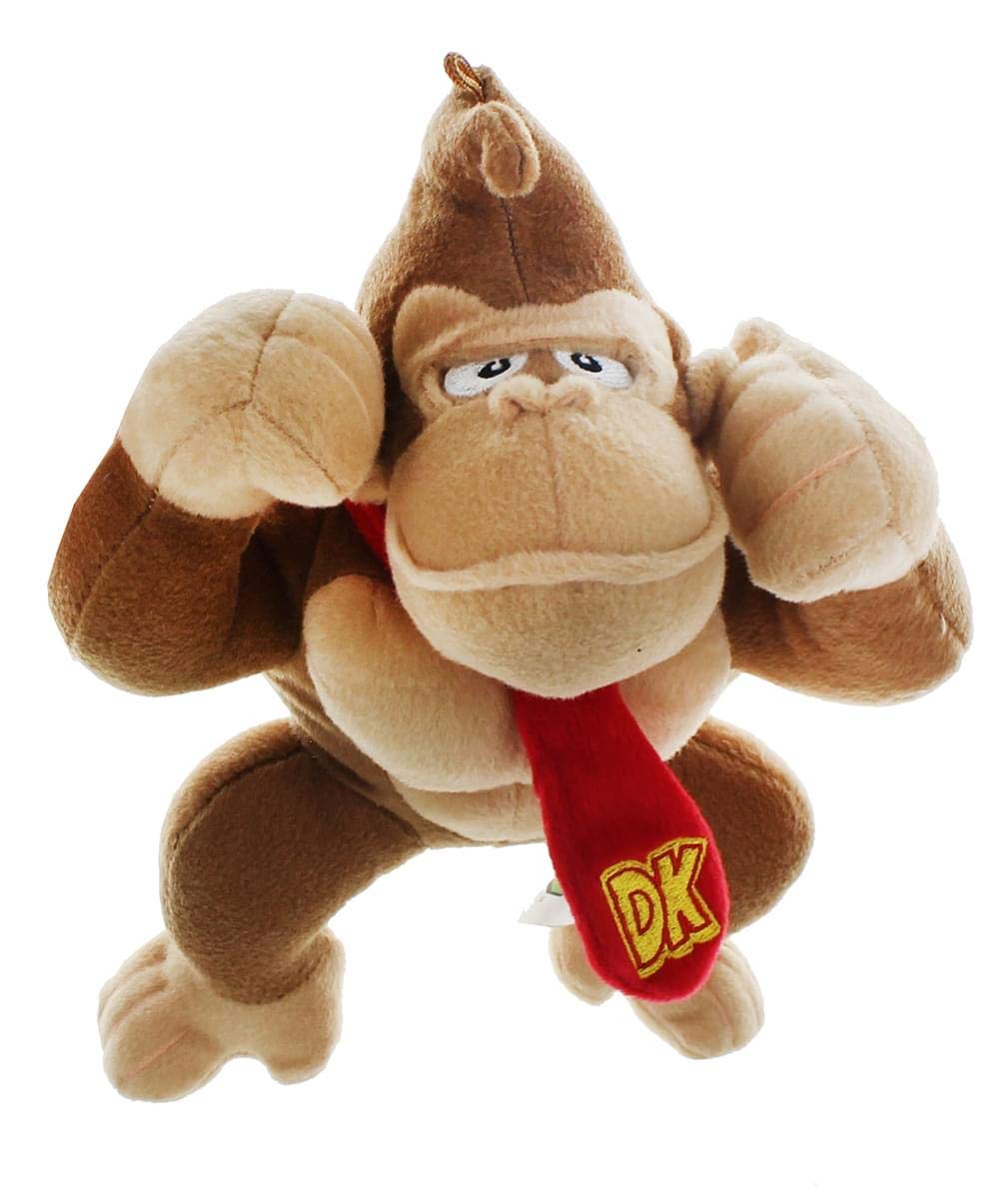 Nintendo 10.5" Donkey Kong Plush Doll - Animal Themed, Soft & Colorful Toy Figure