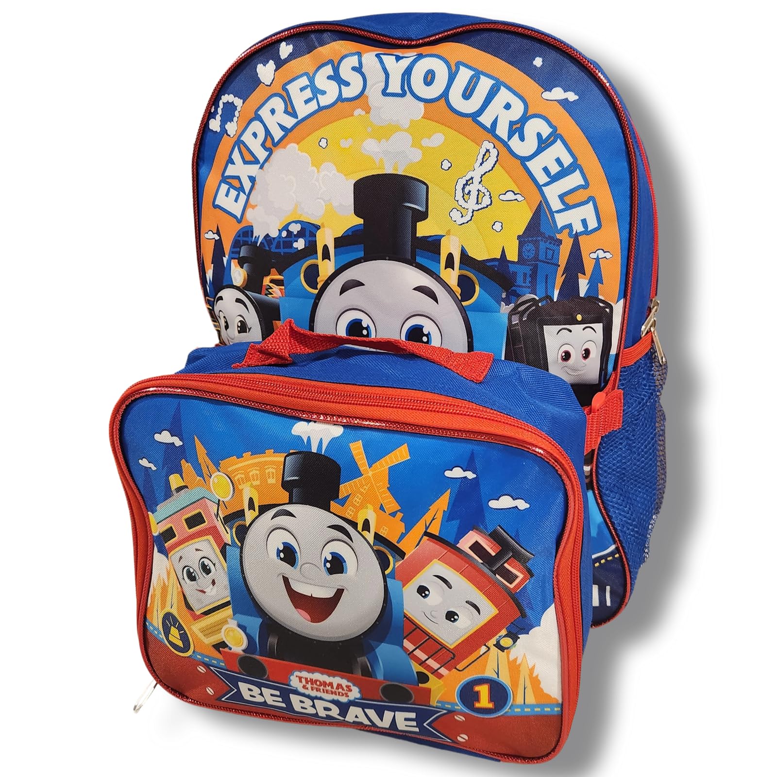 Ruz Thomas And Friends 16 Inch Backpack With Removable Lunch Box Set