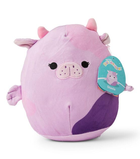Squishmallows Official Kellytoy Plush Sea Life Squad Squishy Soft Plush Toy Animals (Stasia Purple Sea Cow, 8")