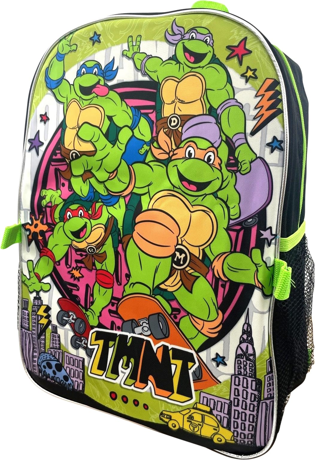 Ruz Teenage Mutant Ninja Turtles Kid's 16 Inch Backpack With Removable Lunch Box Set