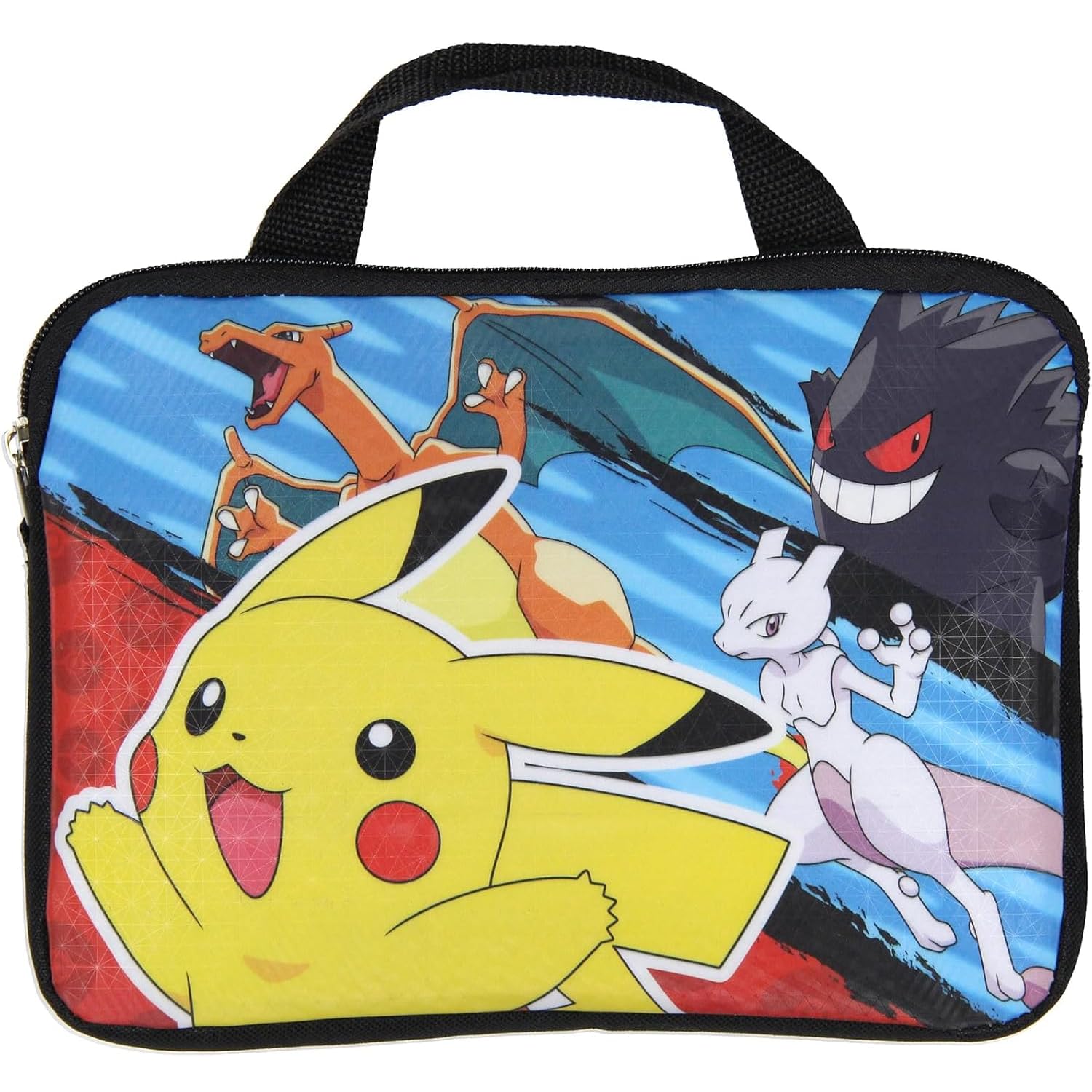 Bioworld Kids Backpack & Lunch Bag Set – Pokemon 16" Lightweight School Bookbag with Insulated Lunch Bag & Keychain – Perfect for Preschool & Elementary Boys