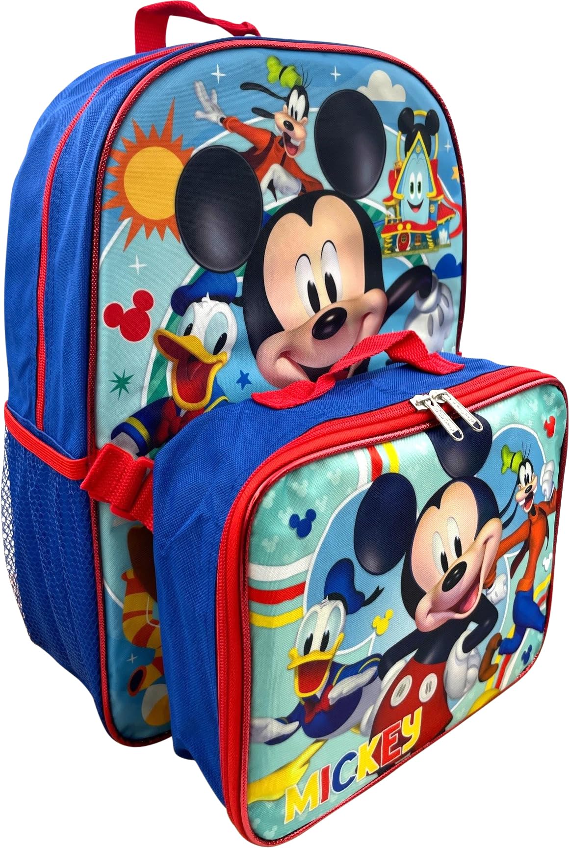 Disney Mickey Mouse 16" Backpack With Detachable Lunch Box