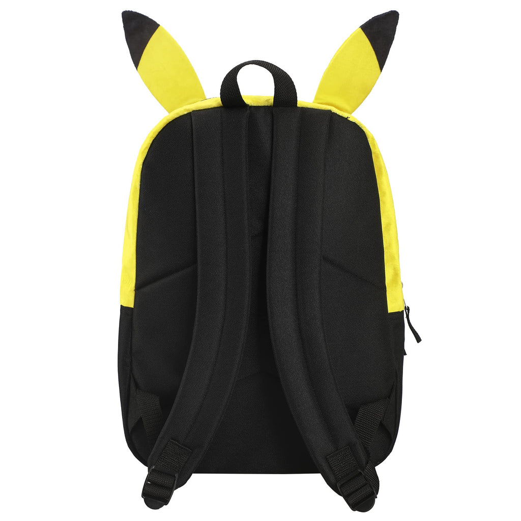 BIOWORLD Unisex Pokemon Pikachu Character 16'' Backpack Black One Size