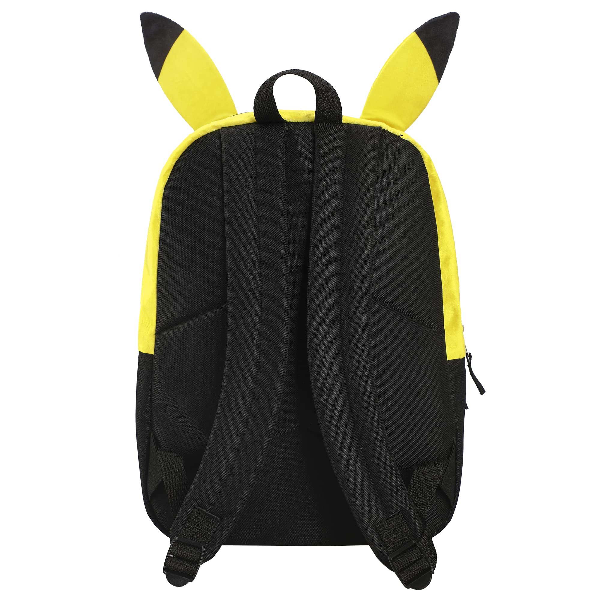 BIOWORLD Unisex Pokemon Pikachu Character 16'' Backpack Black One Size