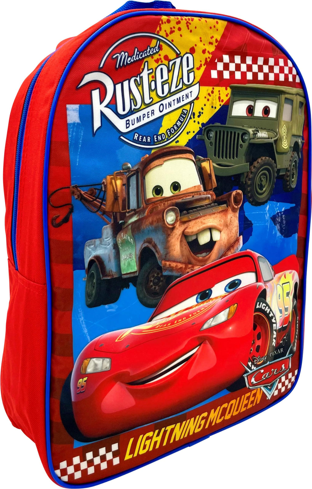 Ruz Cars Lightning McQueen Kid's 15" School Backpack
