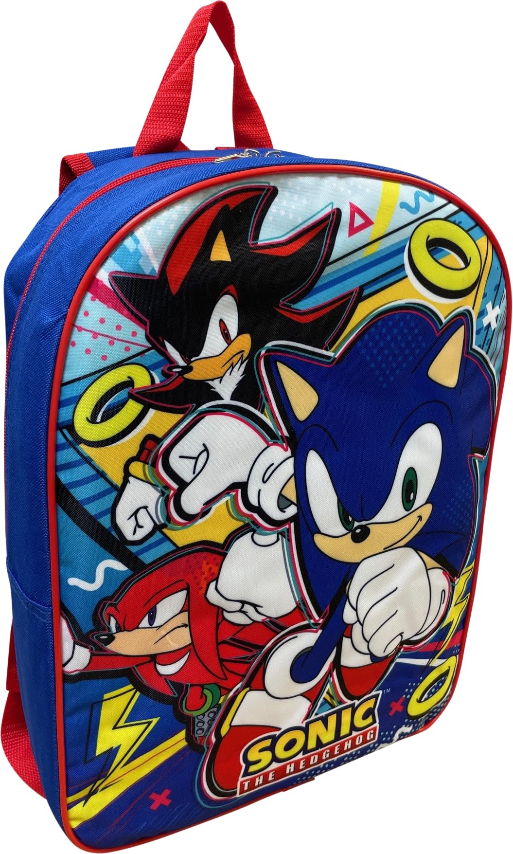Ruz Sonic The Hedgehog Kid's Licensed 15 Inch School Backpack