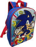 Ruz Sonic The Hedgehog Kid's Licensed 15 Inch School Backpack