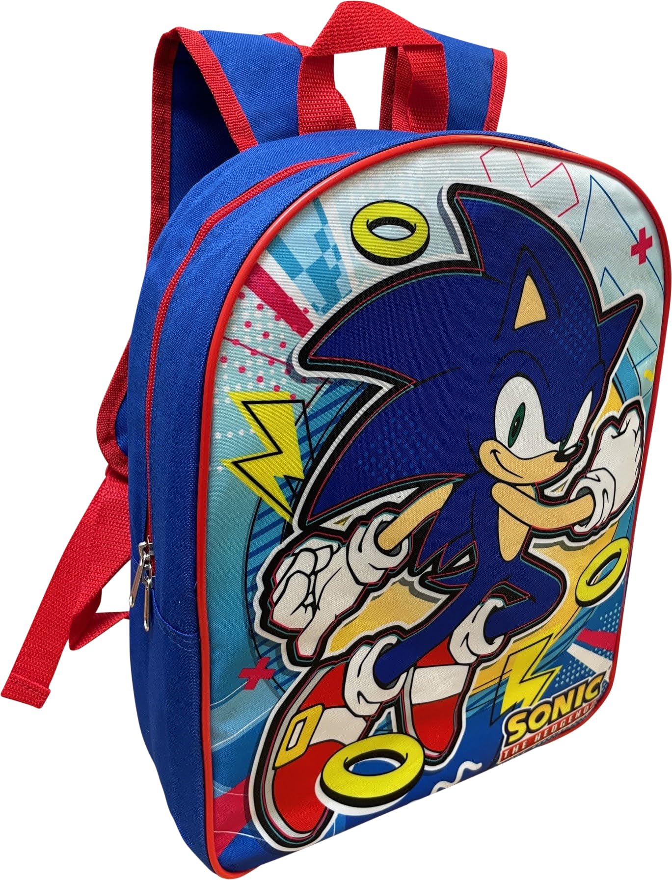 Ruz Sonic The Hedgehog Kid's Licensed 15 Inch School Backpack