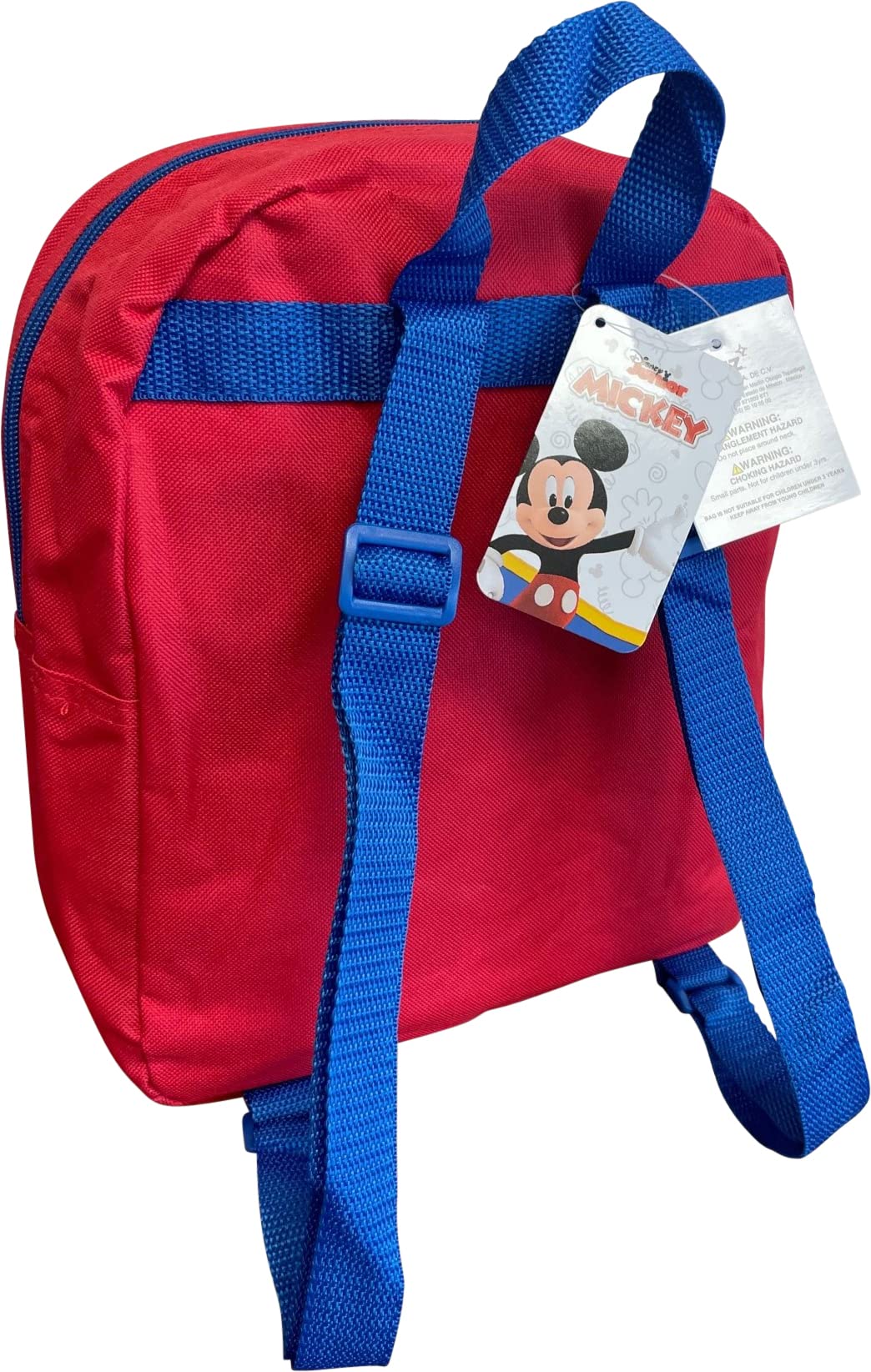 Ruz Mickey Mouse Toddle Boy 12 Inch Mini Backpack (Red-Blue)