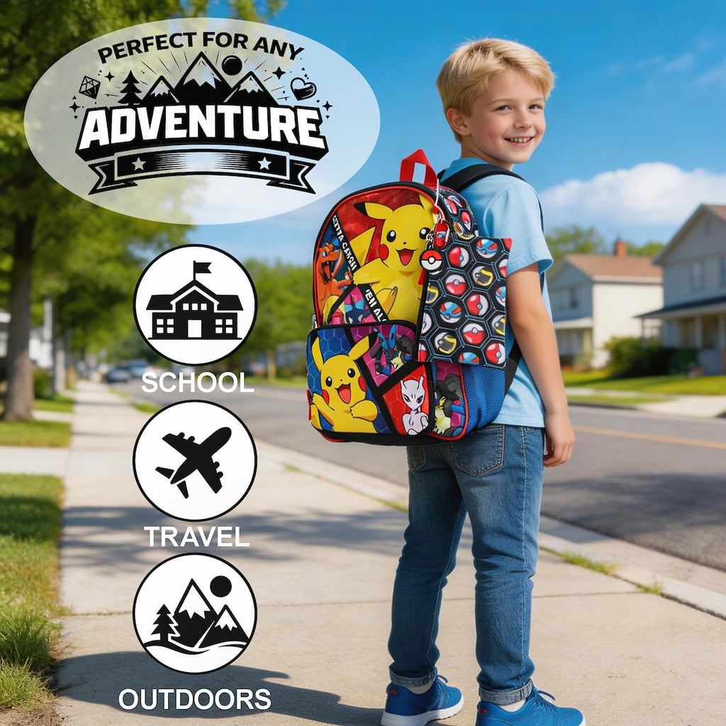 BIOWORLD Kids Youth Five-Piece Backpack Set (Little Kid/Big Kid)