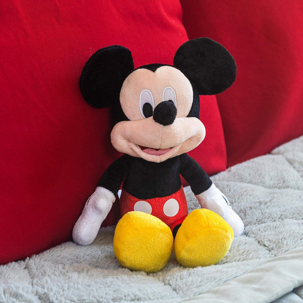 Disney Mickey Mouse Small Child Plush Toy Stuffed Character Doll - Cute, Soft & Huggable 11 Inch Original Minnie Mouse & Friends Mini Bean Bag Figure for Baby, Toddlers, Girls, Boys & Adults