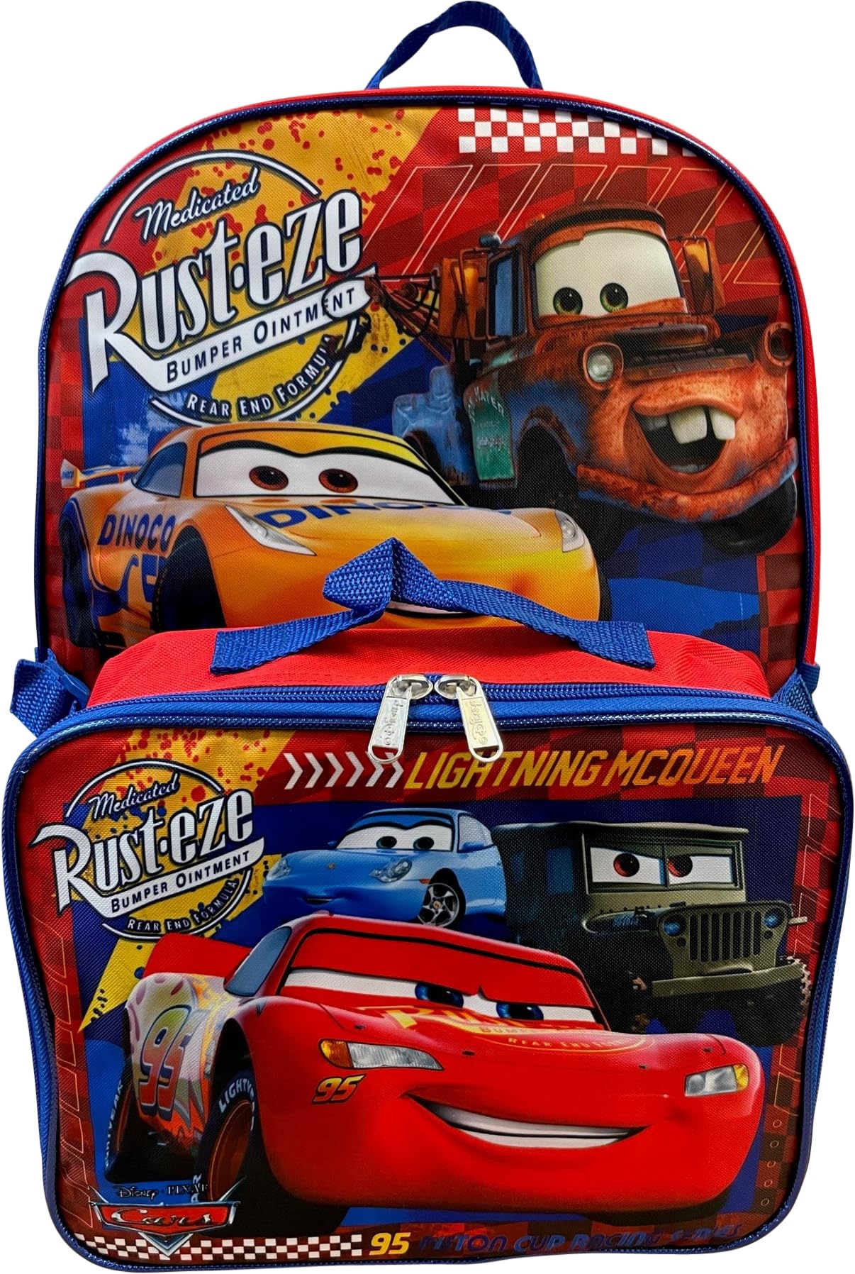 Ruz Group Kid's Licensed 16 Inch Backpack With Removable Lunch Box Set