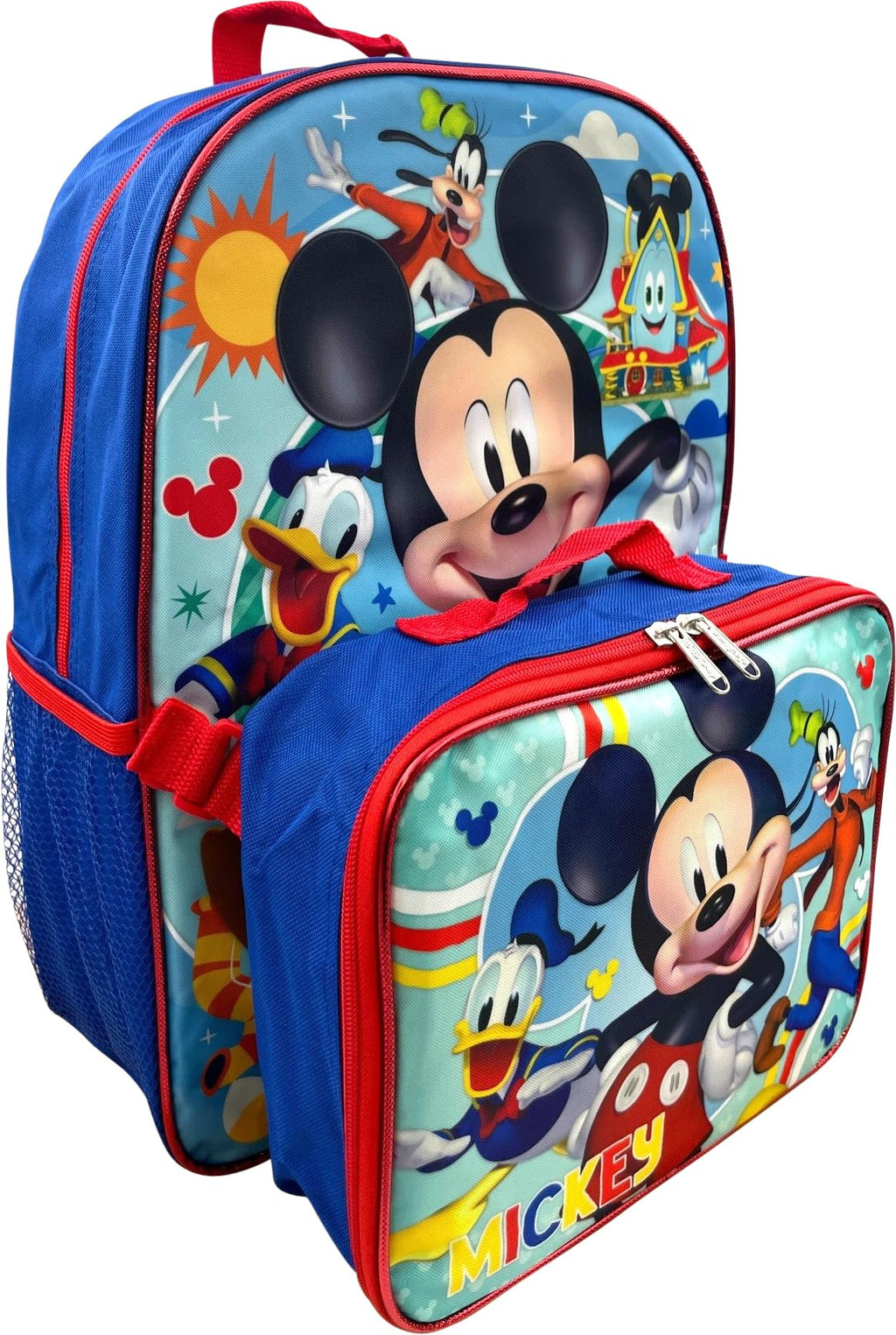 Disney Mickey Mouse 16" Backpack With Detachable Lunch Box