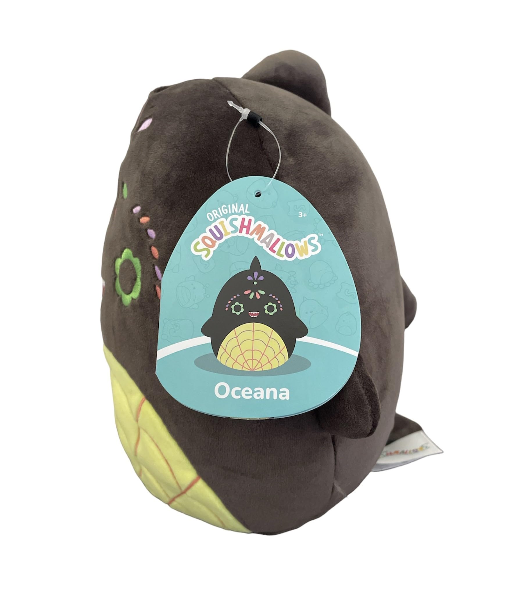Squishmallows 8" Halloween - Officially Licensed Kellytoy Plush - Collectible Soft & Squishy Stuffed Animal Toy - Gift for Kids, Girls & Boys - 8 inch (Day of The Dead Oceana The Shark)