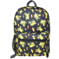 Bioworld Pokemon Pikachu All Over Print 16" Kids Backpack – Colorful Cartoon School Bag with Front Pocket & Side Mesh, Lightweight Travel Backpack for Boys & Girls