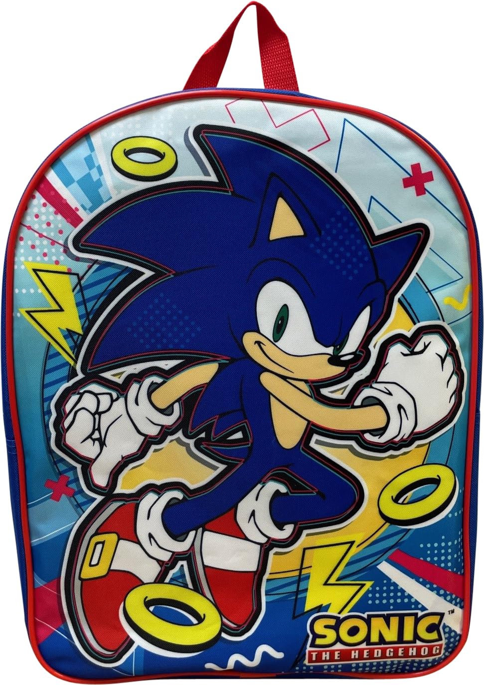 Ruz Sonic The Hedgehog Kid's Licensed 15 Inch School Backpack