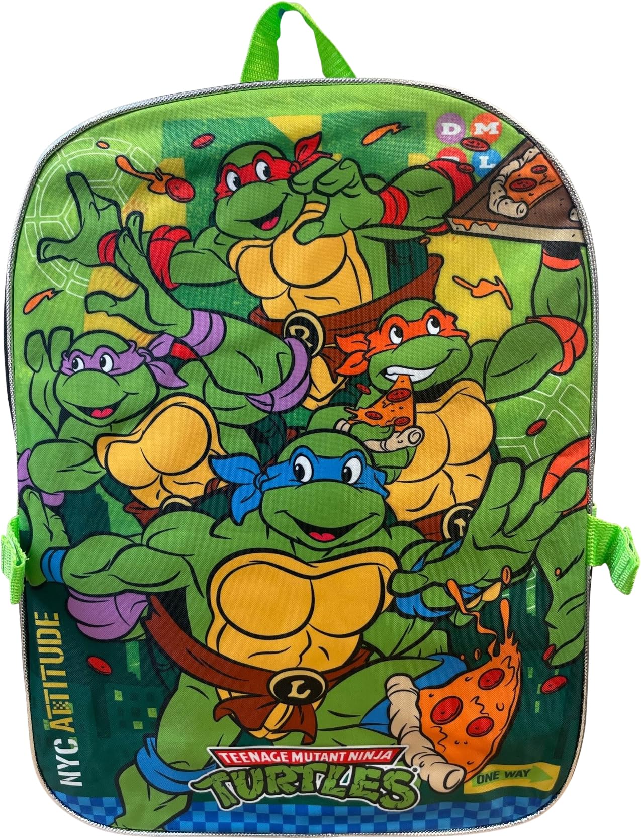 Ruz Teenage Mutant Ninja Turtles Kid's 16 Inch Backpack With Removable Lunch Box Set