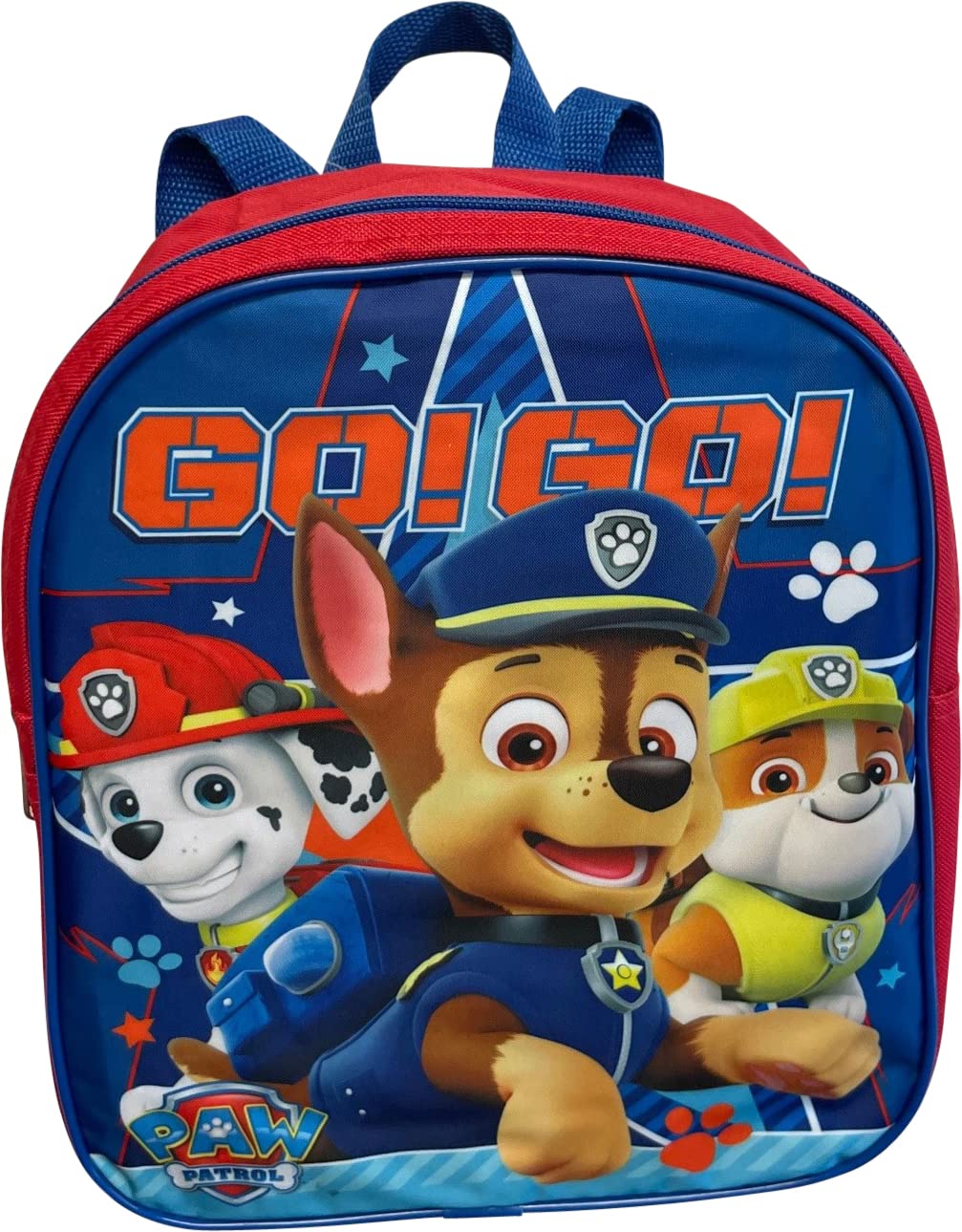 Ruz Paw Patrol Toddle Boy 12 Inch Mini Backpack (Red-Blue)