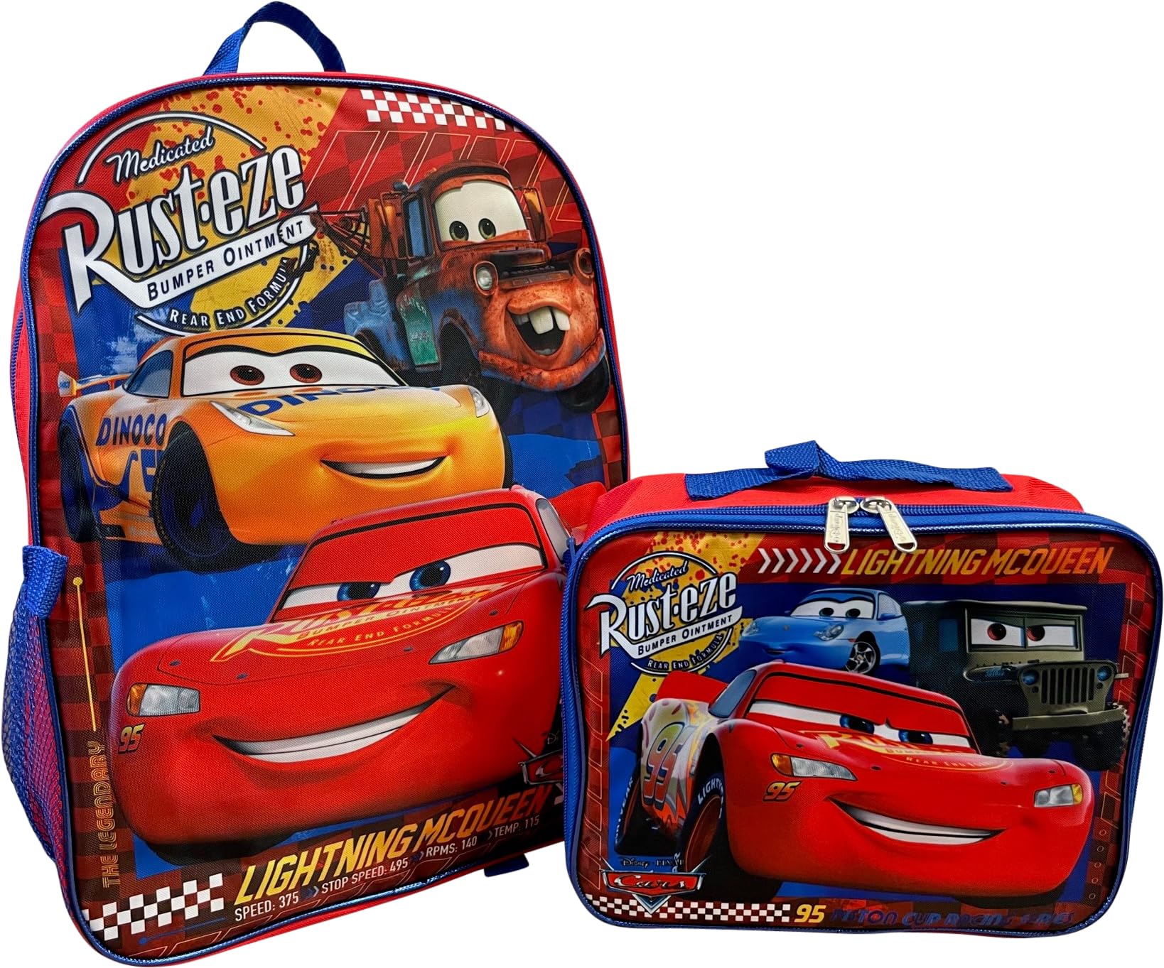 Ruz Group Kid's Licensed 16 Inch Backpack With Removable Lunch Box Set