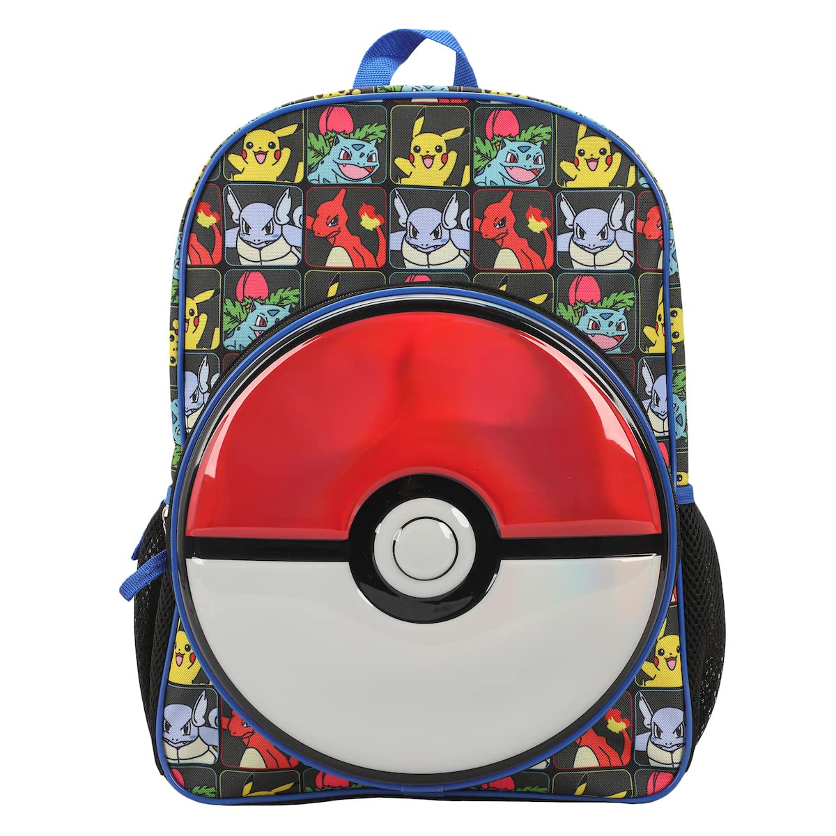 Bioworld Pokemon Evolutions With Molded Front Pokeball Panel 16 Youth Boys Backpack