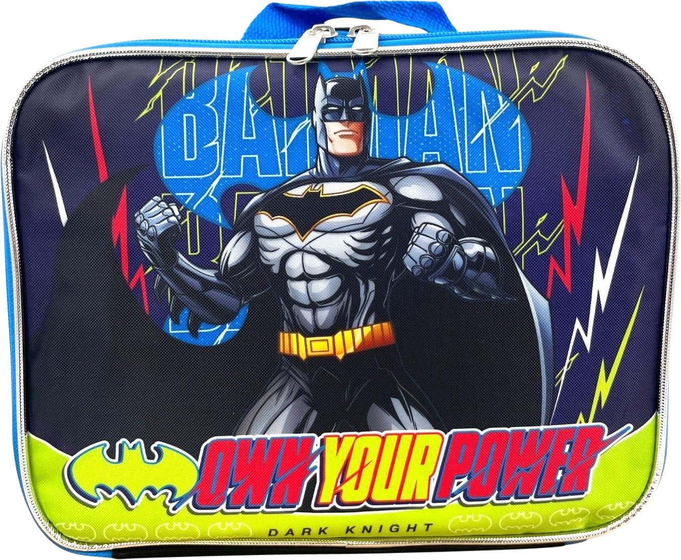 Ruz Batman Dark Knight 16 Inch Backpack With Detachable Matching Lunch Box