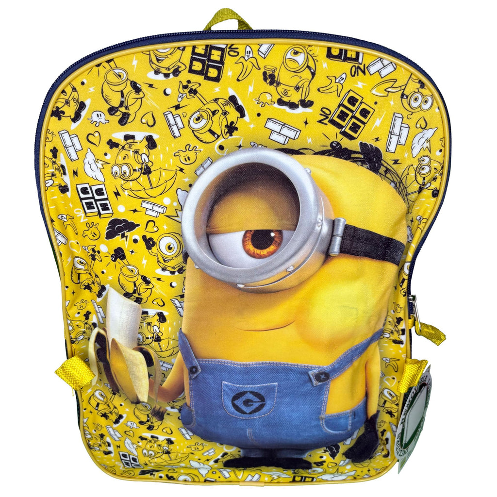 AI ACCESSORY INNOVATIONS Despicable Me Minions Full Size 16 Inch Backpack with Detachable Lunch Box