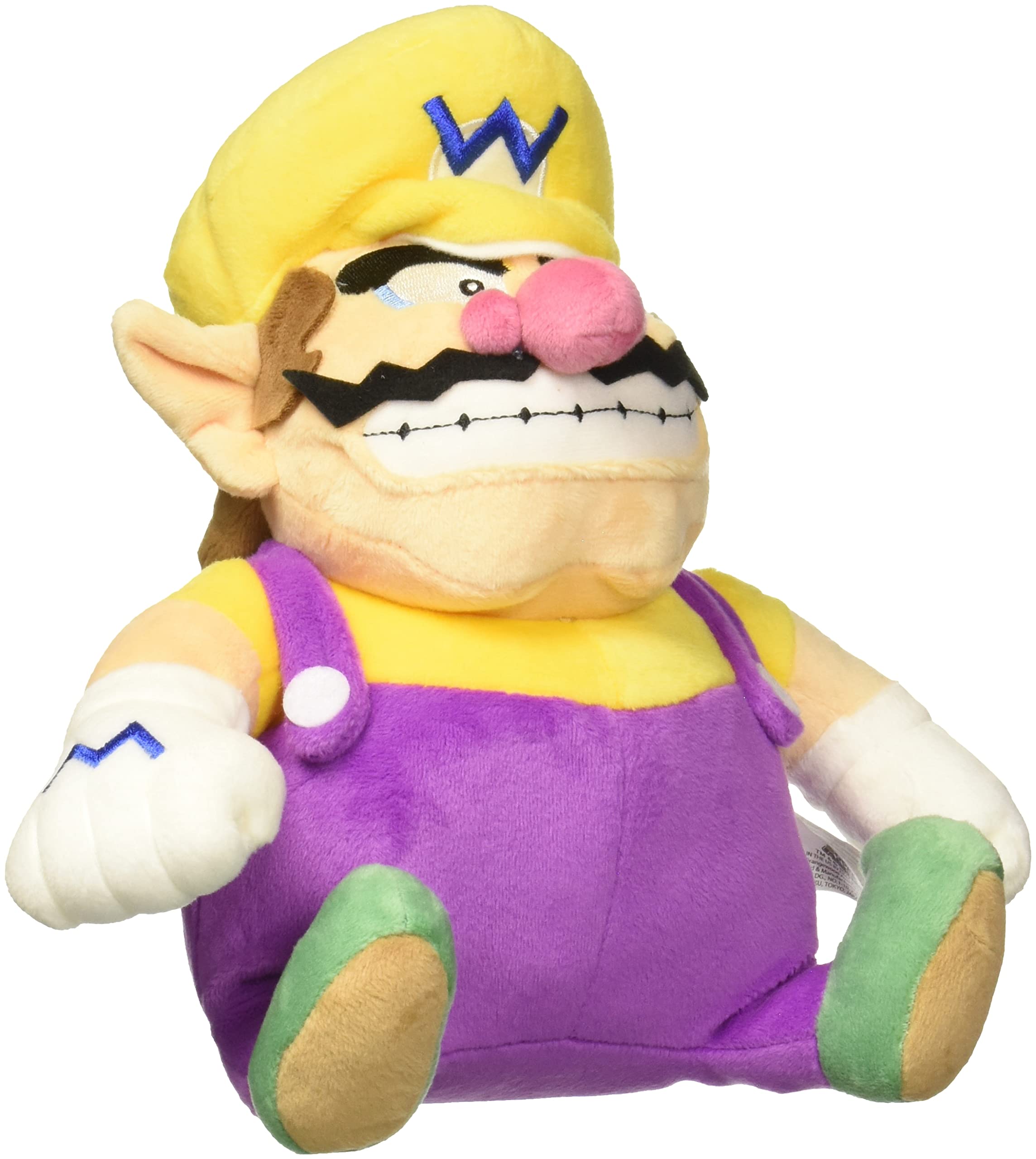 Little Buddy Super Mario All Star Collection 1421 Wario Stuffed Plush, 10",Multi-Colored