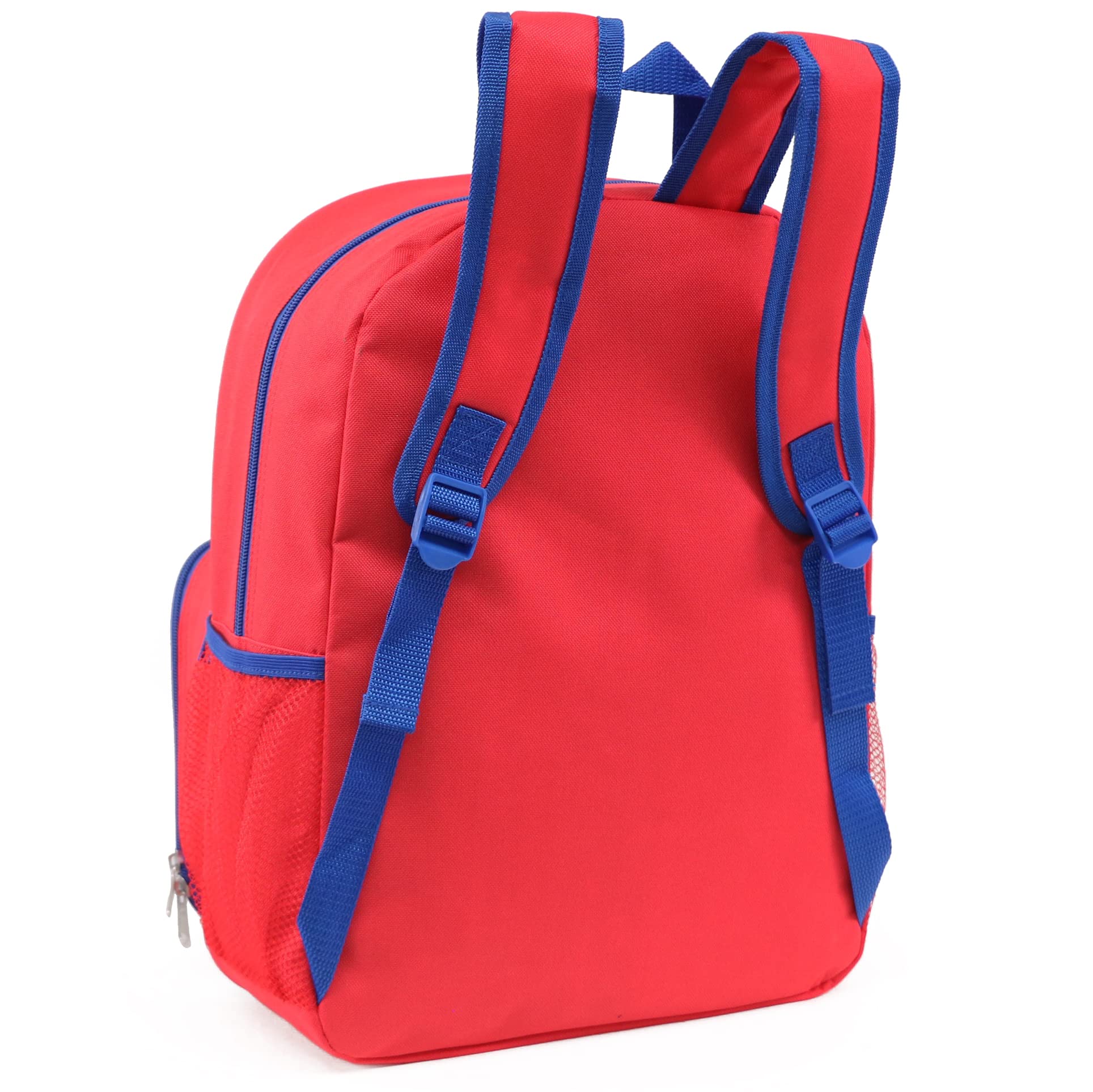 Ruz Spiderman Boys 16 Inch Backpack With Removable Matching Lunch Box Set (Heroes and Villains)